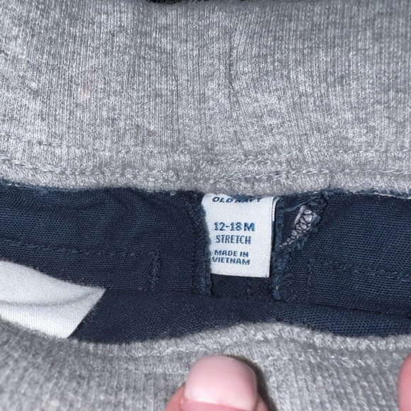 Infant Baby 12-18M Old Navy Blue and Gray casual pants - Picture 2 of 4